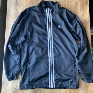 Vintage Adidas 2005 Men's Black Windbreaker Jacket